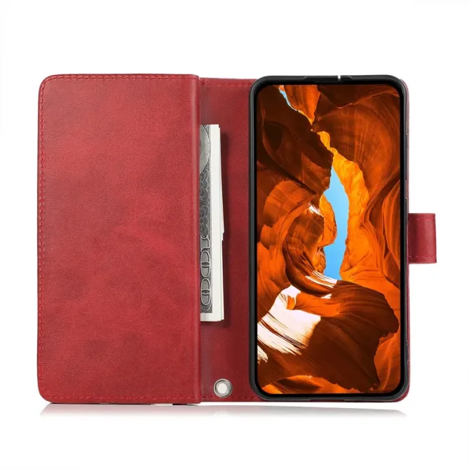 Housse Samsung Galaxy S26 Ultra Portefeuille Cuir avec Dragonne