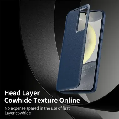 Housse Samsung Galaxy S26 Ultra avec fenêtre intelligente et porte-car