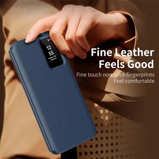 Housse Samsung Galaxy S26 Ultra avec fenêtre intelligente et porte-car