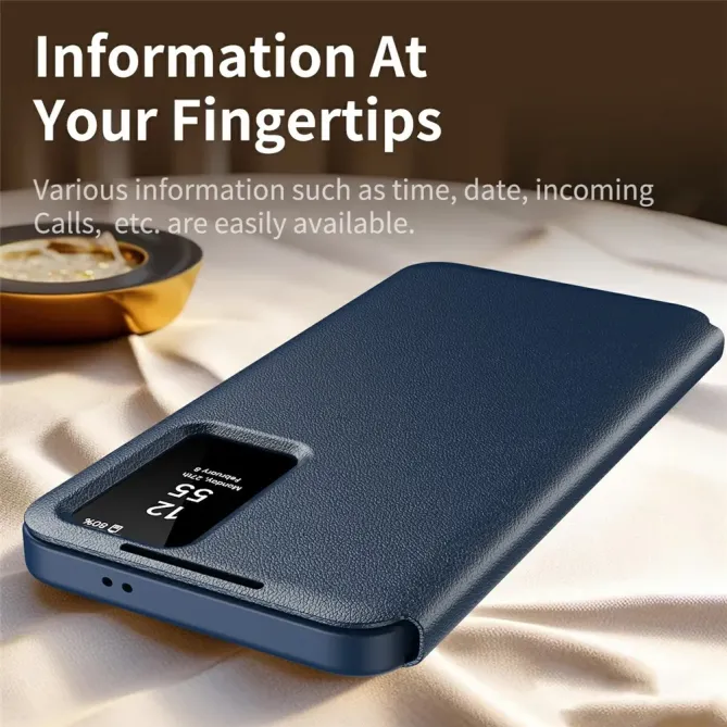Housse Samsung Galaxy S26 Ultra avec fenêtre intelligente et porte-car
