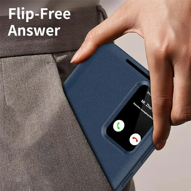 Housse Samsung Galaxy S26 Ultra avec fenêtre intelligente et porte-car