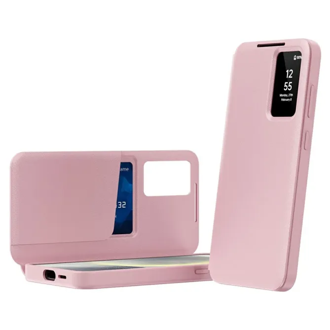 Housse Samsung Galaxy S26 Ultra avec fenêtre intelligente et porte-car