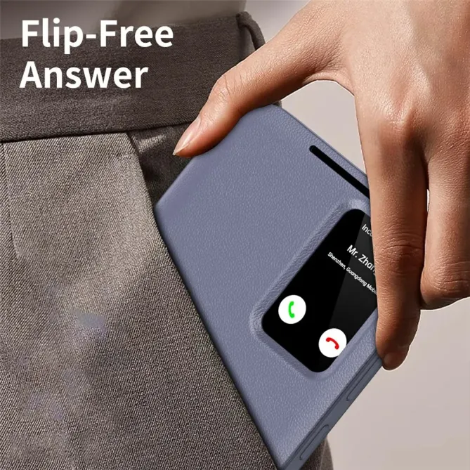 Housse Samsung Galaxy S26 Ultra avec fenêtre intelligente et porte-car