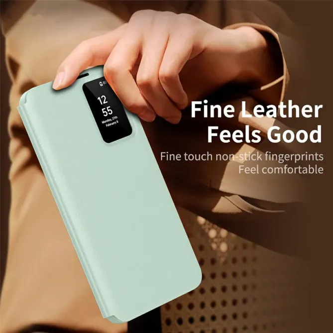 Housse Samsung Galaxy S26 Ultra avec fenêtre intelligente et porte-car