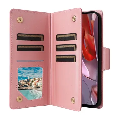 Housse Google Pixel 10a Portefeuille Zippée à Rivets