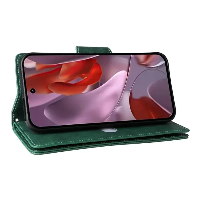 Housse Google Pixel 10a Portefeuille Zippée à Rivets