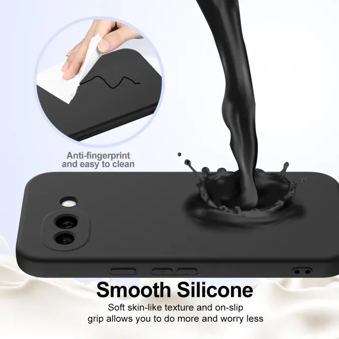 Coque Google Pixel 10a Silicone Liquide Magnétique, Lanière