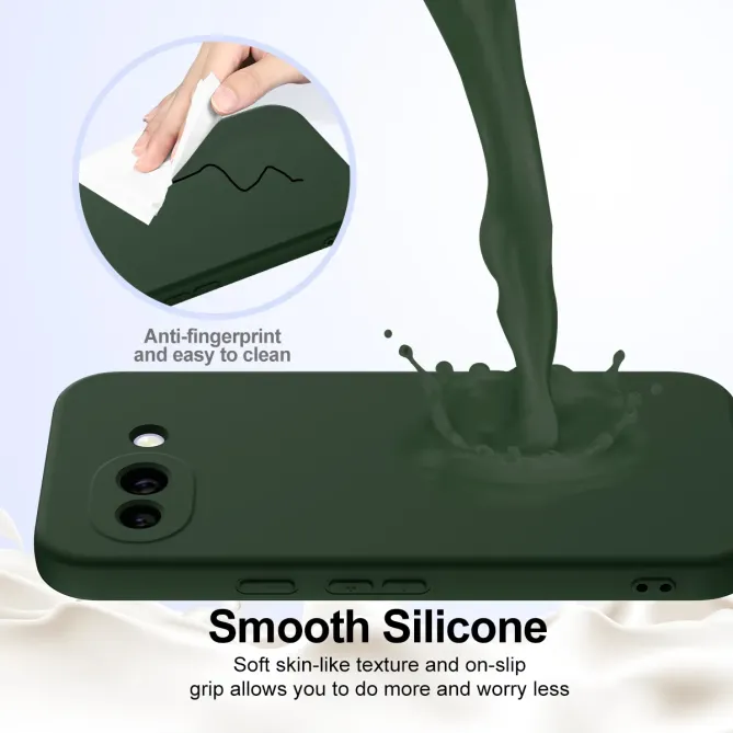 Coque Google Pixel 10a Silicone Liquide Magnétique, Lanière
