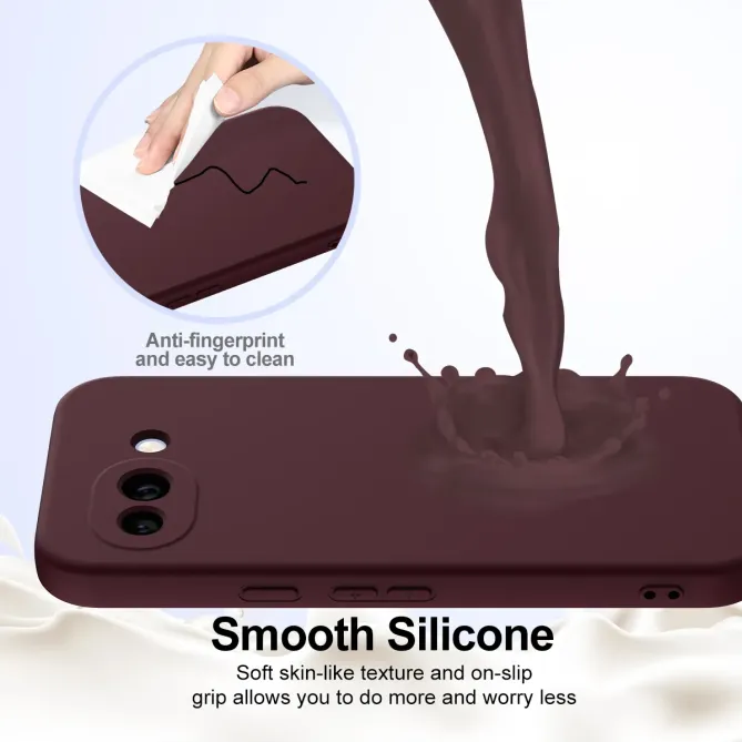 Coque Google Pixel 10a Silicone Liquide Magnétique, Lanière