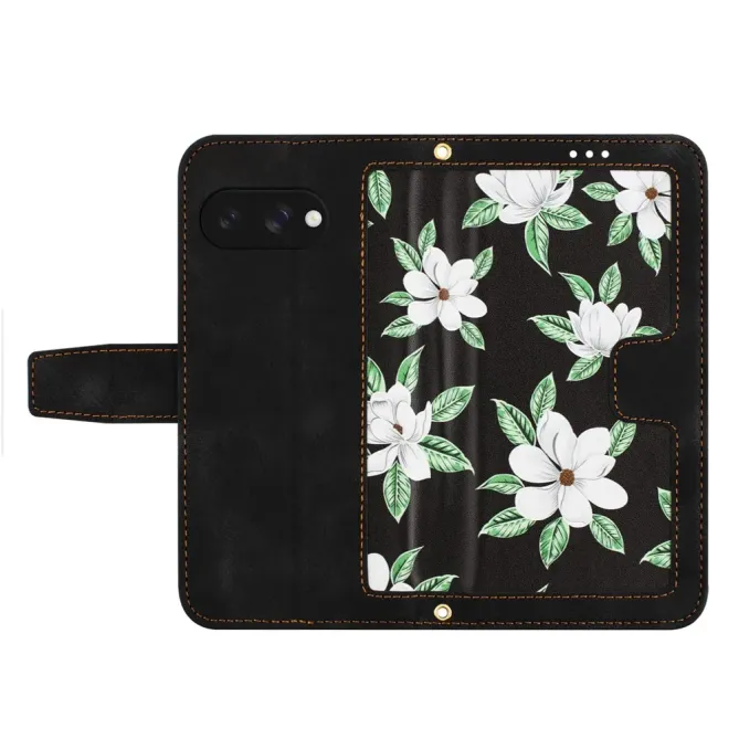 Housse Google Pixel 10a Magnolias avec Dragonne