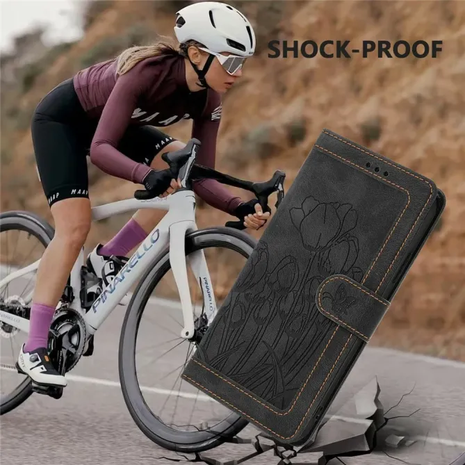 Housse Honor 500 Portefeuille 5 Cartes Tulipes