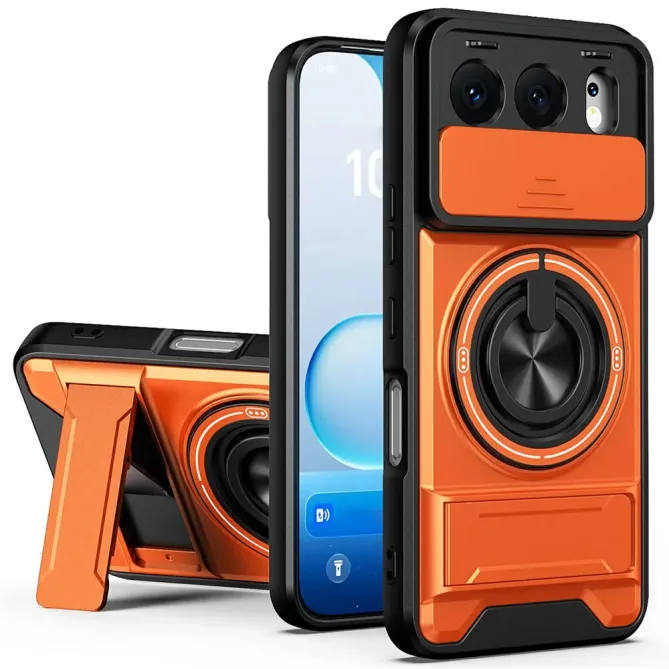 Coque Honor 500 Magnétique Anneau Support et Cache Caméra Coulissant