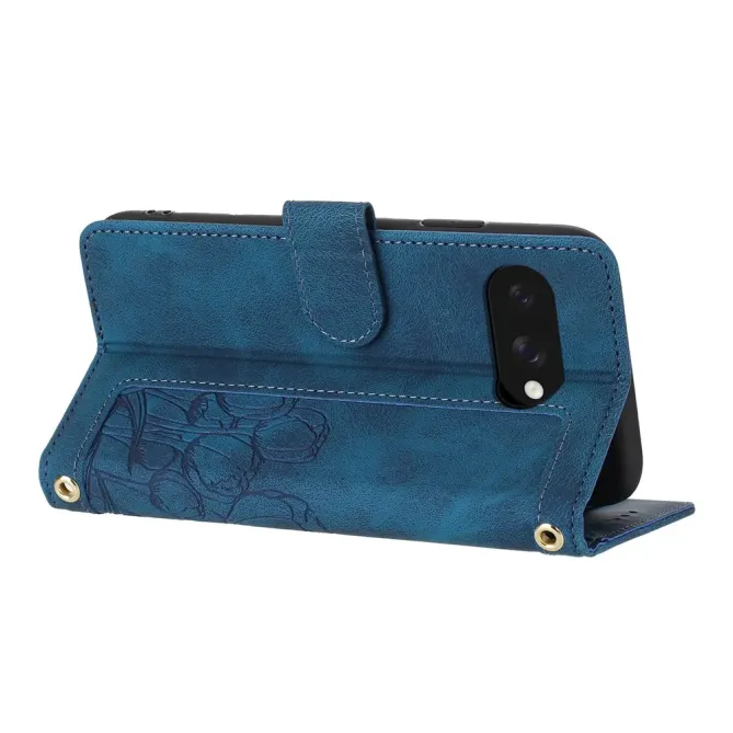 Housse Google Pixel 10a Portefeuille 5 Cartes Tulipes