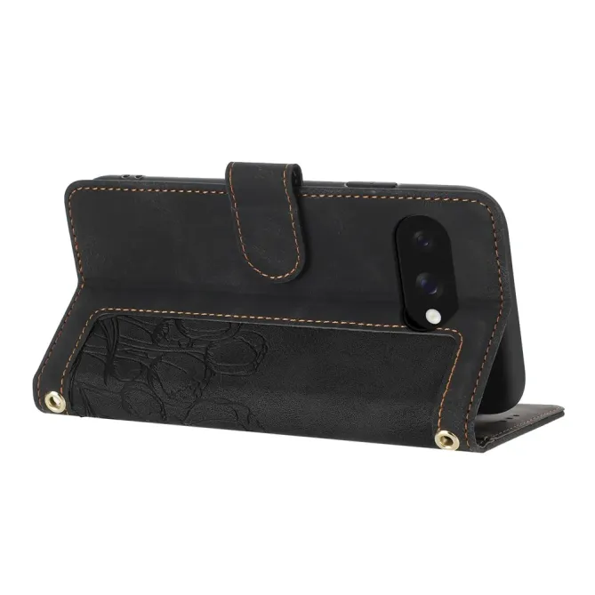 Housse Google Pixel 10a Portefeuille 5 Cartes Tulipes