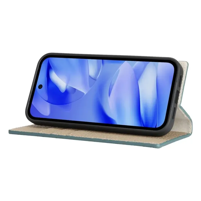 Flip Cover Google Pixel 10a Cuir Véritable Litchi