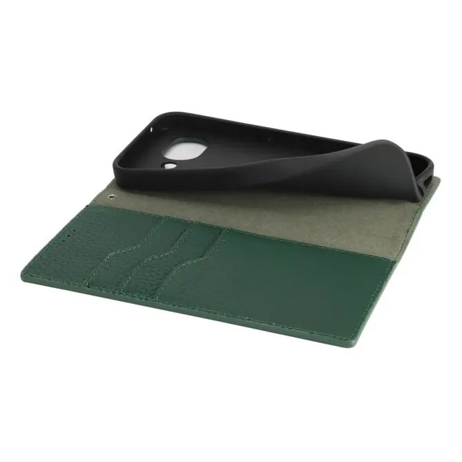 Flip Cover Google Pixel 10a Cuir Véritable Litchi