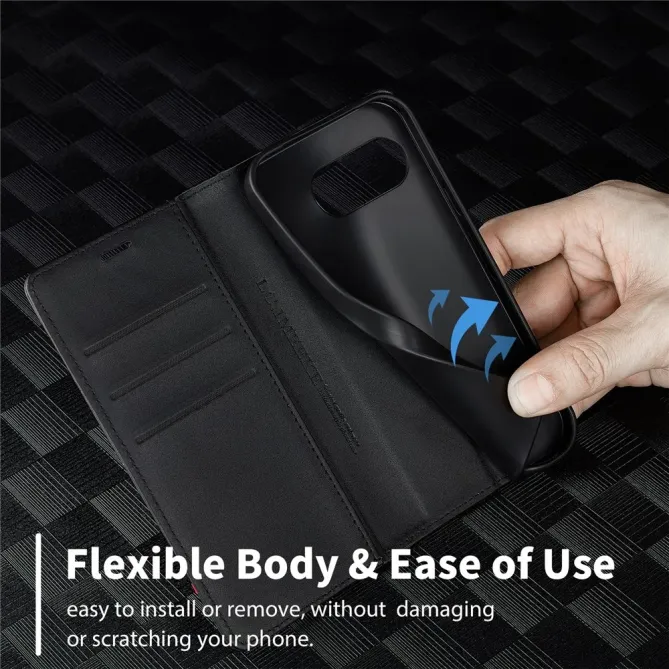 Flip cover Google Pixel 10a fibre de carbone Horizontal Stripe