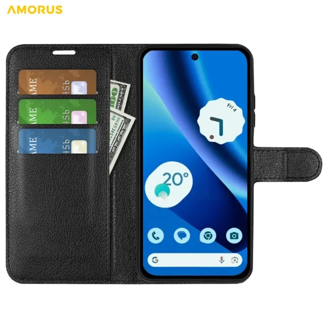 Housse Google Pixel 10a portefeuille style cuir