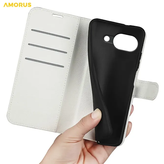 Housse Google Pixel 10a portefeuille style cuir