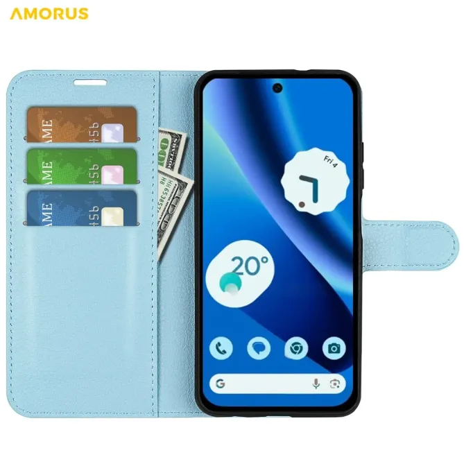 Housse Google Pixel 10a portefeuille style cuir
