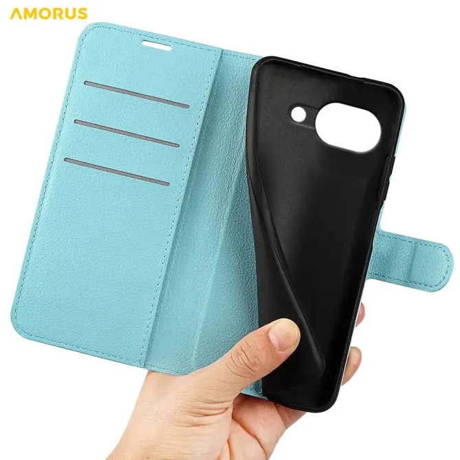 Housse Google Pixel 10a portefeuille style cuir