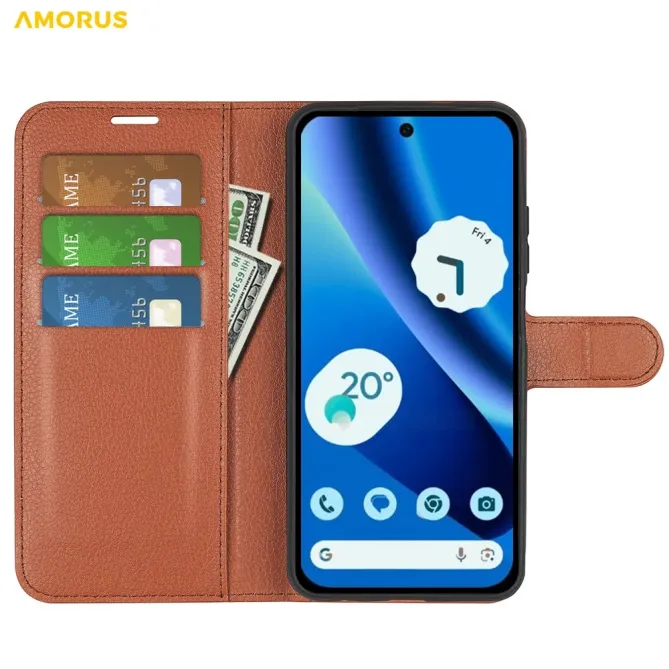 Housse Google Pixel 10a portefeuille style cuir