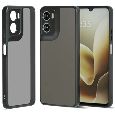 Coque Moto G06 Power / Moto G06 Transparente Noire Mate