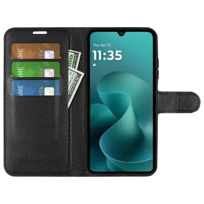 Housse Moto G06 / G06 Power portefeuille style cuir