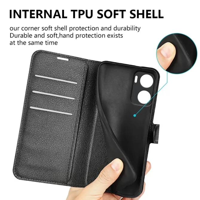 Housse Moto G06 / G06 Power portefeuille style cuir
