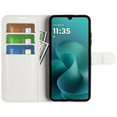 Housse Moto G06 / G06 Power portefeuille style cuir