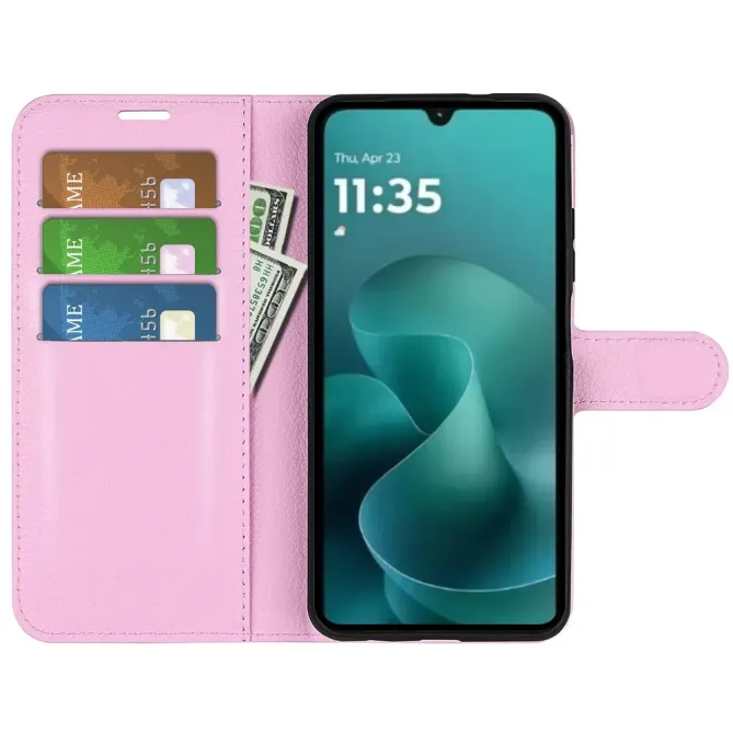 Housse Moto G06 / G06 Power portefeuille style cuir