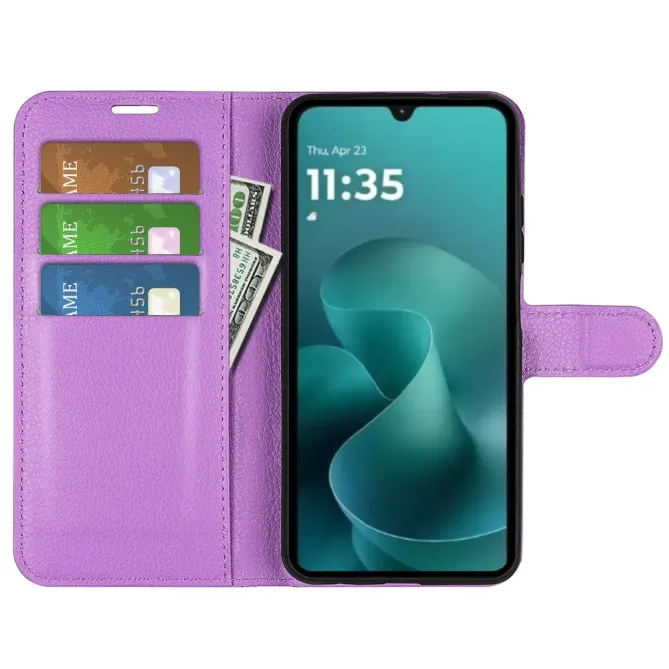 Housse Moto G06 / G06 Power portefeuille style cuir