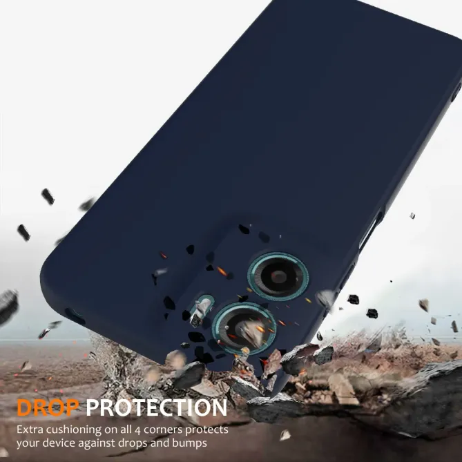 Coque Moto G06 / G06 Power Silicone Liquide Magnétique, Lanière