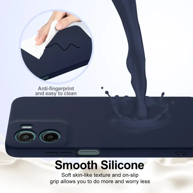 Coque Moto G06 / G06 Power Silicone Liquide Magnétique, Lanière