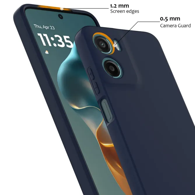 Coque Moto G06 / G06 Power Silicone Liquide Magnétique, Lanière