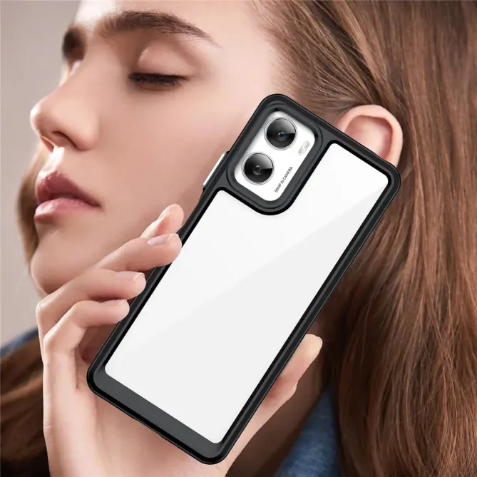Coque Moto G06 / G06 Power Transparente Contour Couleuré