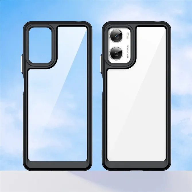 Coque Moto G06 / G06 Power Transparente Contour Couleuré