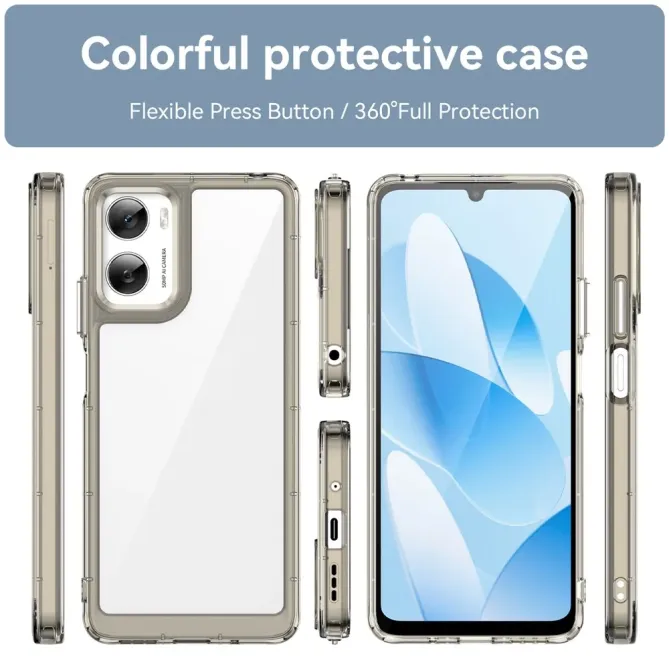Coque Moto G06 / G06 Power Transparente Contour Couleuré
