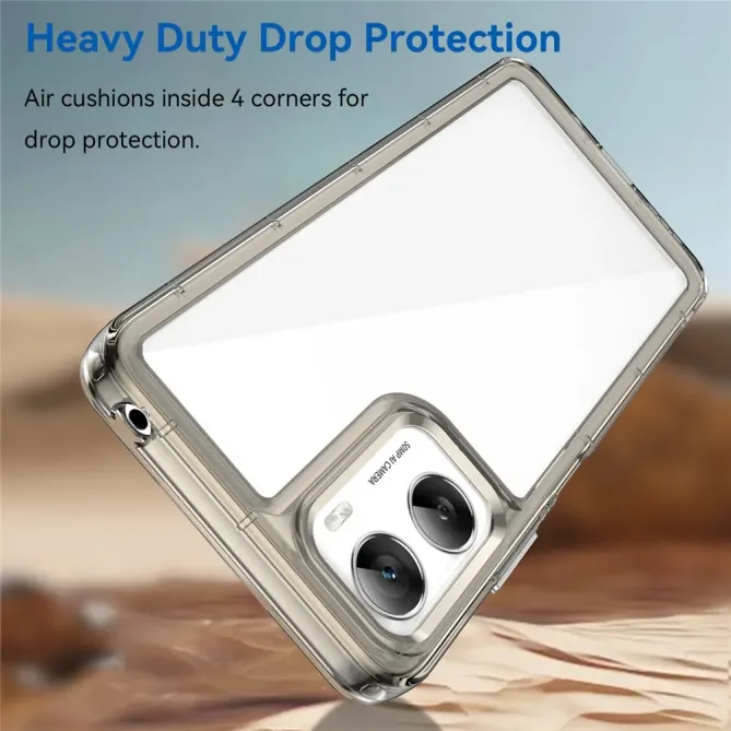 Coque Moto G06 / G06 Power Transparente Contour Couleuré