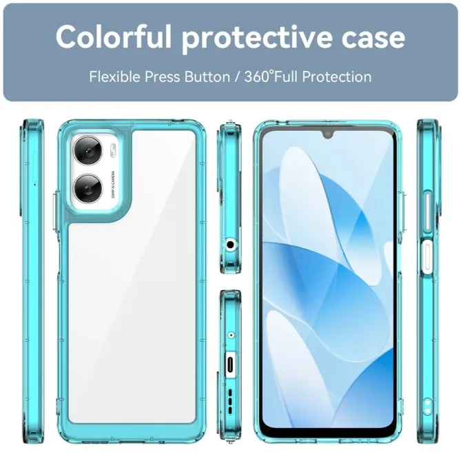 Coque Moto G06 / G06 Power Transparente Contour Couleuré