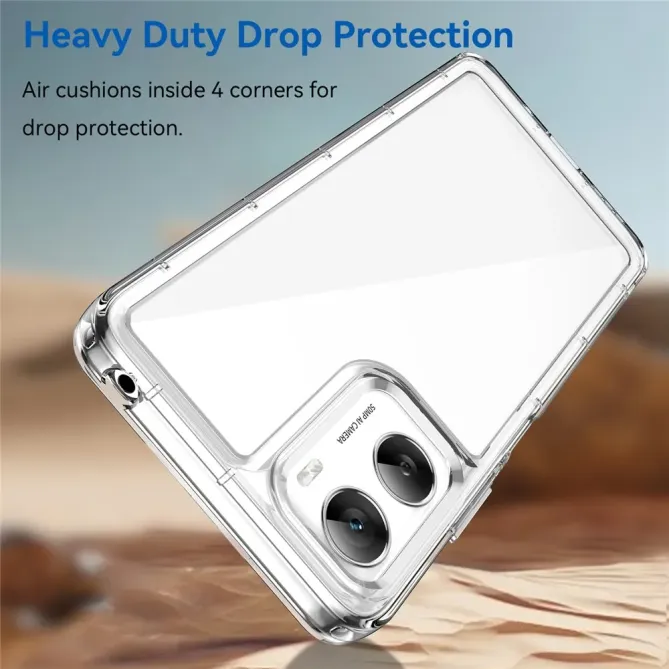Coque Moto G06 / G06 Power Transparente Contour Couleuré
