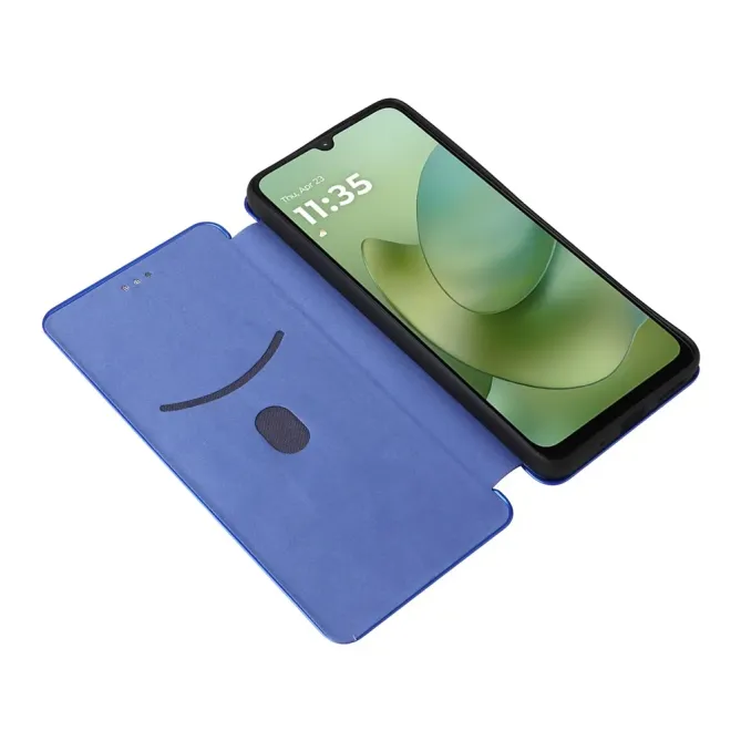 Flip Cover Moto G06 / G06 Power design fibre de carbone