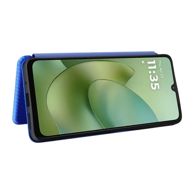 Flip Cover Moto G06 / G06 Power design fibre de carbone