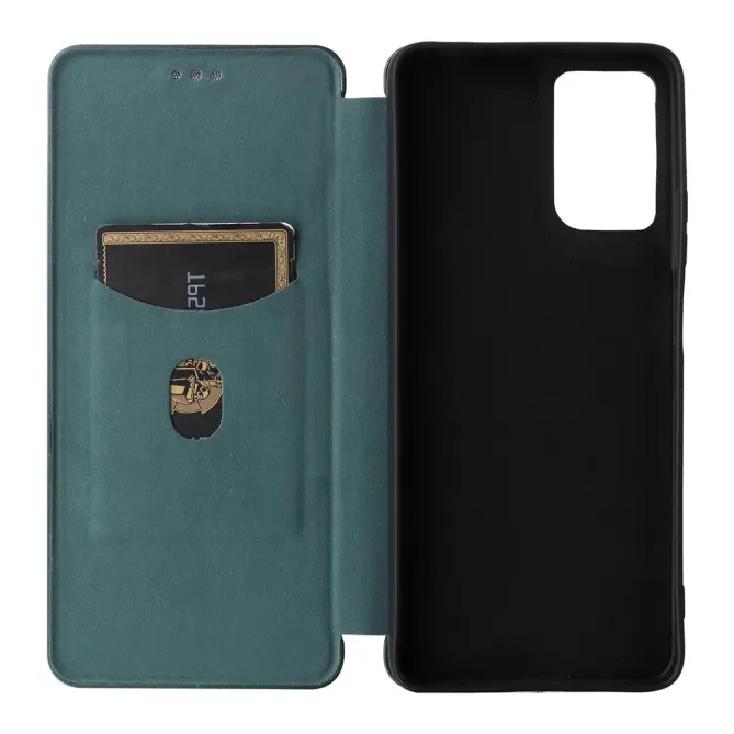 Flip Cover Moto G06 / G06 Power design fibre de carbone