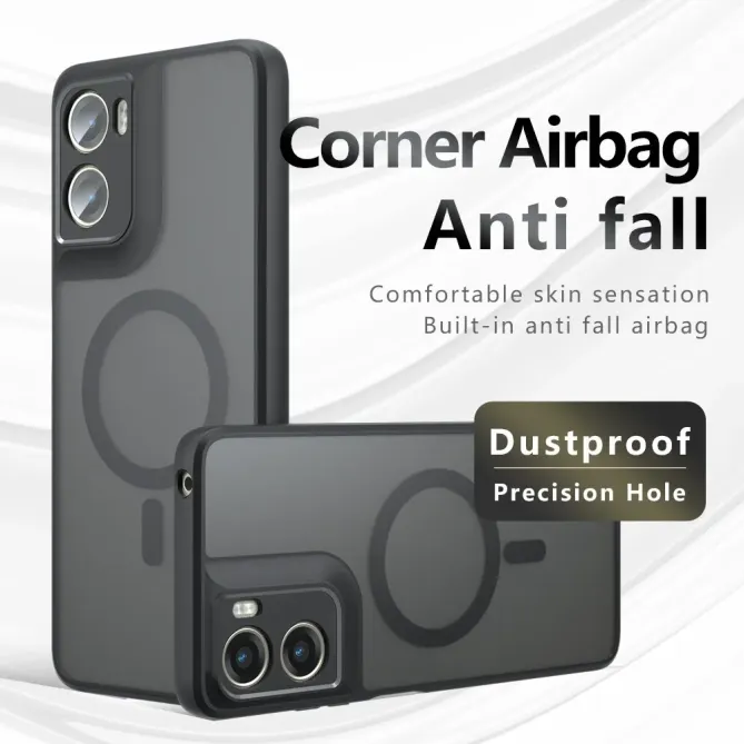 Coque Moto G06 Power / Moto G06 Revêtement Mat Magnétique