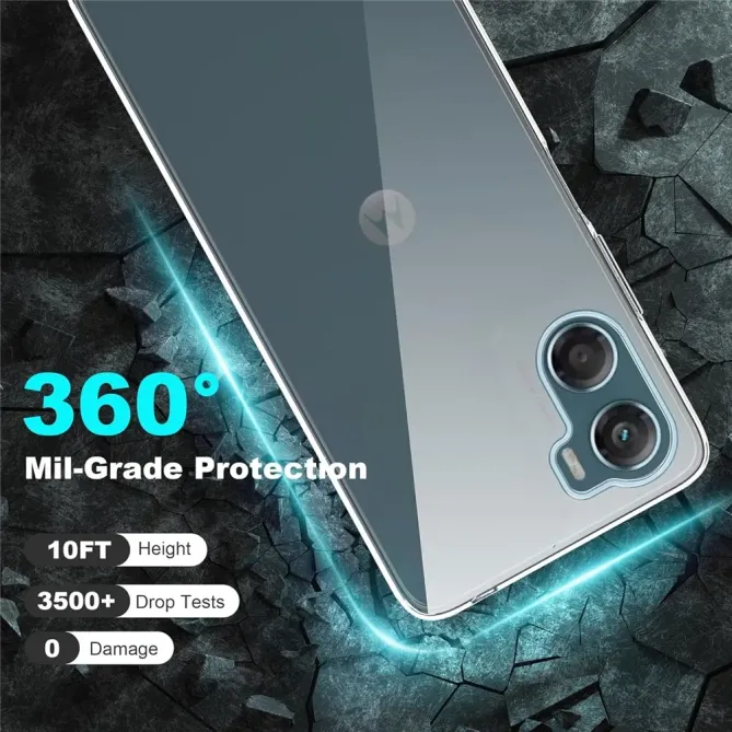 Coque Moto G06 Power / Moto G06 Transparente avec Verre Trempé