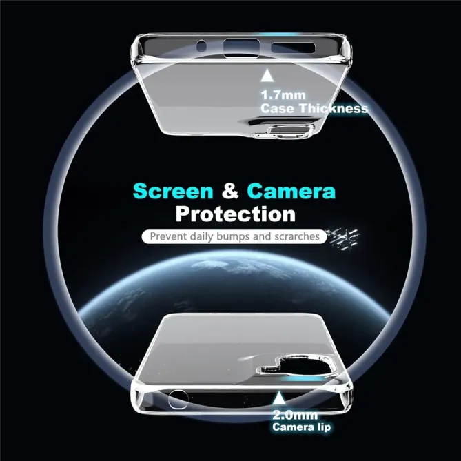 Coque Moto G06 Power / Moto G06 Transparente avec Verre Trempé