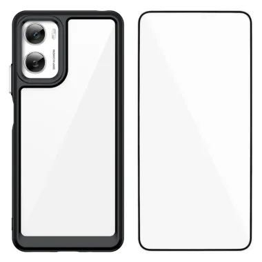 Coque Moto G06 Power / Moto G06 Contour Couleuré avec Verre Trempé