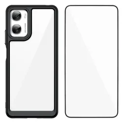 Coque Moto G06 Power / Moto G06 Contour Couleuré avec Verre Trempé