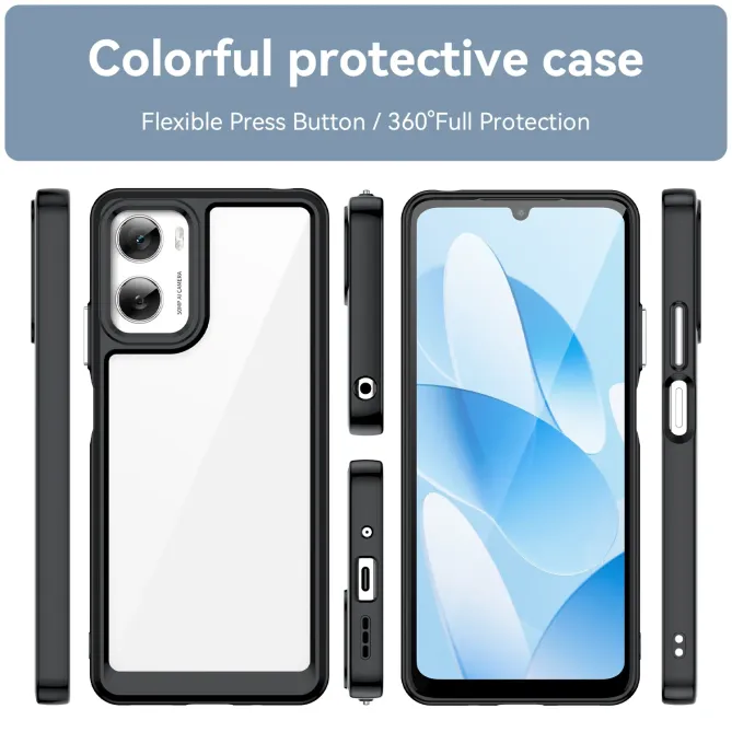 Coque Moto G06 Power / Moto G06 Contour Couleuré avec Verre Trempé